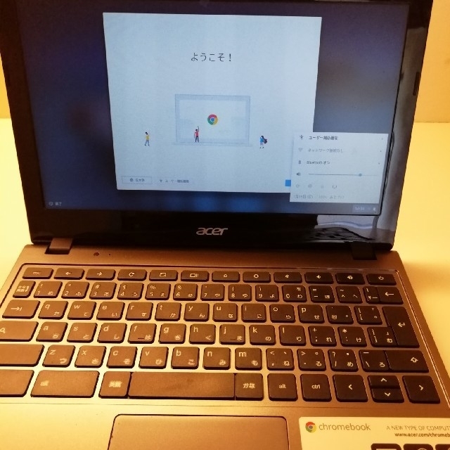 Acer(エイサー)のacer chromebook C720 日本語キーボード版　中古品 スマホ/家電/カメラのPC/タブレット(ノートPC)の商品写真