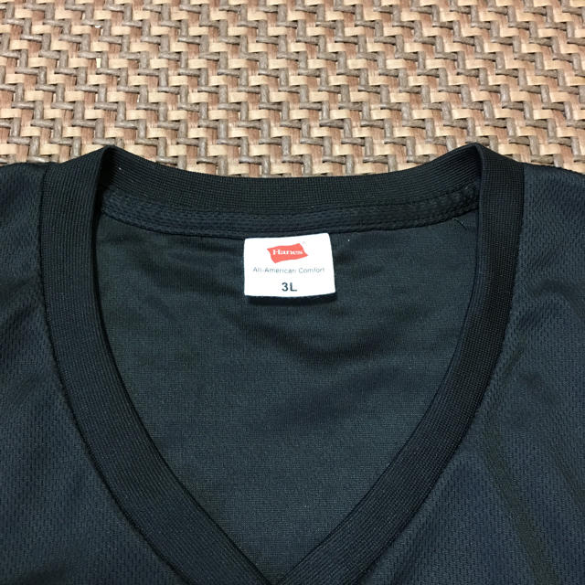 Hanes(ヘインズ)のヘインズ メッシュVネックTシャツ3 Lサイズ メンズのトップス(Tシャツ/カットソー(半袖/袖なし))の商品写真