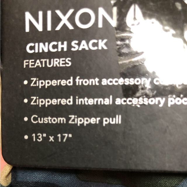 NIXON(ニクソン)の新品 未使用 NIXON ニクソン CINCH SACK リュック メンズのバッグ(バッグパック/リュック)の商品写真