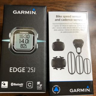 ガーミン(GARMIN)の【美品】GARMIN ガーミン EDGE25J スペードケイデンスセンサーセット(パーツ)