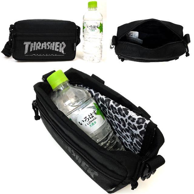 THRASHER(スラッシャー)の【THRASHER】2Wayミニショルダー［BK/WHメッシュ］ メンズのバッグ(ショルダーバッグ)の商品写真