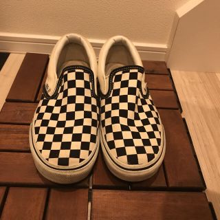 ヴァンズ(VANS)のVANS slipon checkerflag RRR様専用(スニーカー)