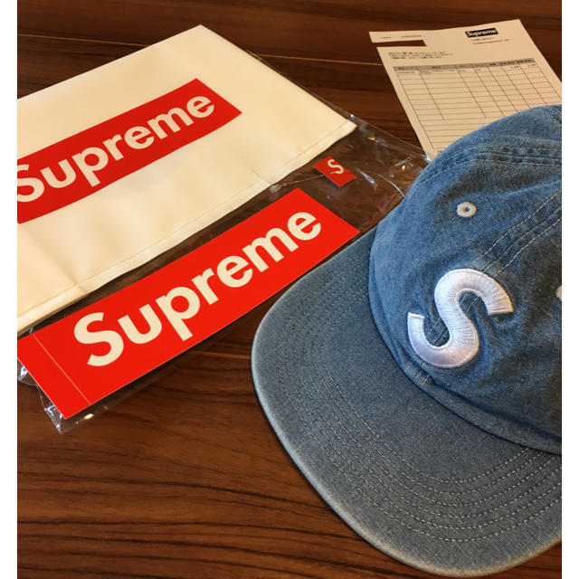 Supreme Washed Chambray S Logo 6-Panel