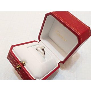 カルティエ(Cartier)の■カルティエ Pt950 Cartier 0.22ct ダイヤモンド立爪リング (リング(指輪))