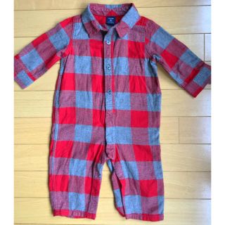 ベビーギャップ(babyGAP)のbaby GAP チェックロンパース size 70(ロンパース)