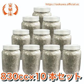 オリジナル(Original)の国産　オオクワガタ専用　菌糸瓶 830cc　10本Set(虫類)