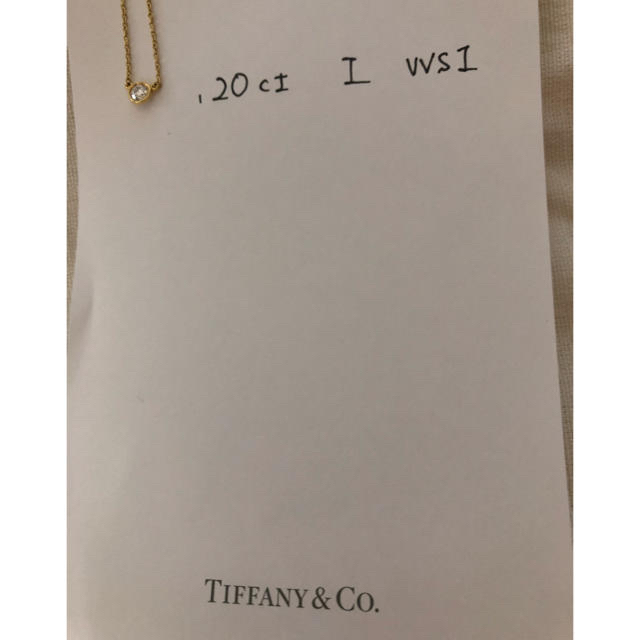 Tiffany & Co.(ティファニー)のバイザヤード ネックレス ティファニー 0.2ct イエローゴールド レディースのアクセサリー(ネックレス)の商品写真