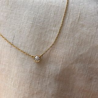 ティファニー(Tiffany & Co.)のバイザヤード ネックレス ティファニー 0.2ct イエローゴールド(ネックレス)