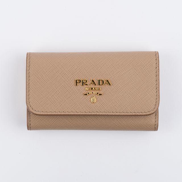 PRADA 1PG222 SABBIA　プラダ　キーケース　ベージュ