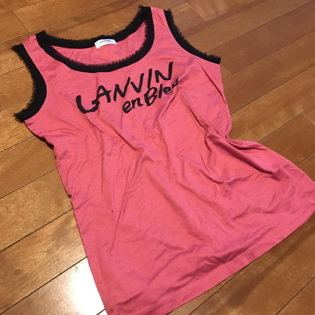 LANVIN en Bleu(ランバンオンブルー)のLANVIN en Bleuタンクトップ レディースのトップス(Tシャツ(半袖/袖なし))の商品写真