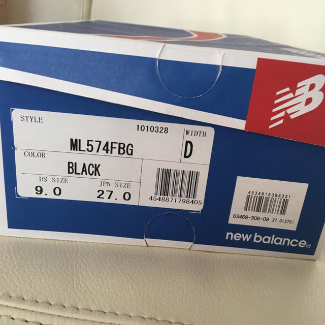 New Balance(ニューバランス)のNew Balance 574 ブラック 27cm メンズの靴/シューズ(スニーカー)の商品写真