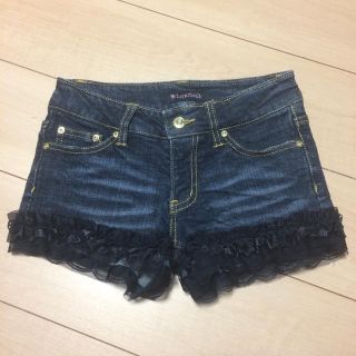 新品未使用 LinoSug レースデニムショートパンツ(ショートパンツ)