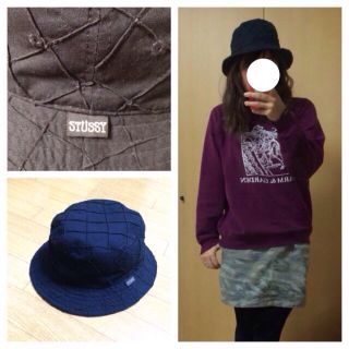 ステューシー(STUSSY)のSTUSSY/デザインバケットハット(ハット)