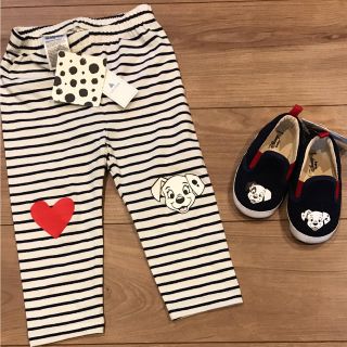 ベビーギャップ(babyGAP)の【新品】BabyGAP 101わんちゃん(スリッポン)