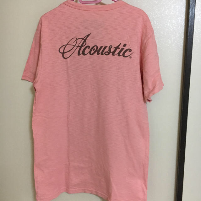 Twins Acoustic(ツインズアコースティック)のアコースティック acoustic Tシャツ 半袖 ピンク イエロー メンズのトップス(Tシャツ/カットソー(半袖/袖なし))の商品写真