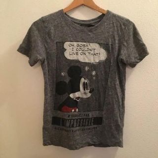 ベルシュカ(Bershka)のミッキーTシャツ グレー(Tシャツ(半袖/袖なし))