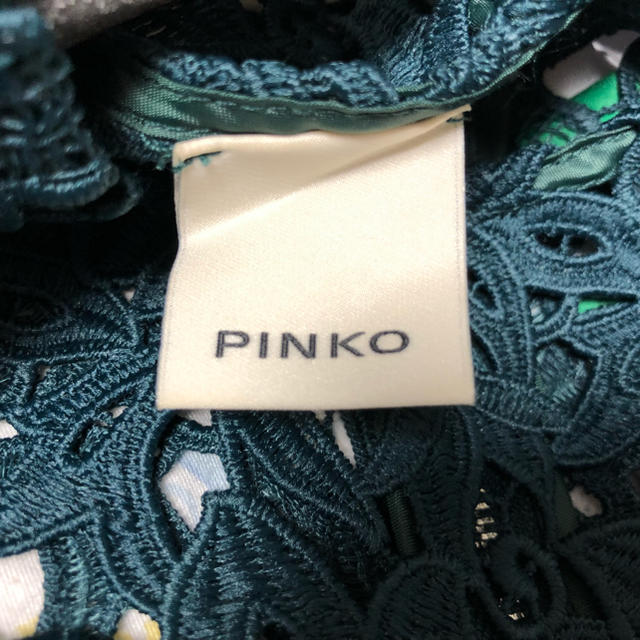 PINKO(ピンコ)のHERMES様専用 ピンコ グリーンレースワンピース レディースのワンピース(ひざ丈ワンピース)の商品写真