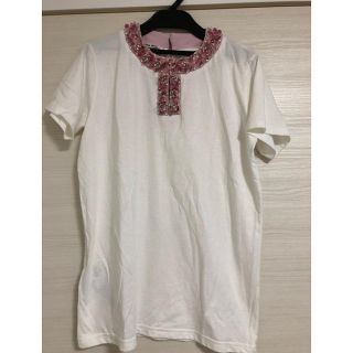 ミュウミュウ(miumiu)のすがこ様 専用 miumiu ビジューTシャツ(Tシャツ(半袖/袖なし))