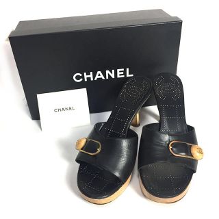 シャネル(CHANEL)のシャネル サンダル パンプス ココマーク   ブラック(ハイヒール/パンプス)