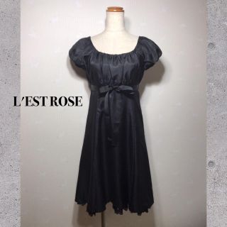 レストローズ(L'EST ROSE)のL'EST ROSE パフスリーブ ワンピース(ひざ丈ワンピース)