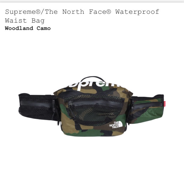 値下げ!Supreme The North Face Waist Bag 値下げ!Supreme The North Face Waist Bag