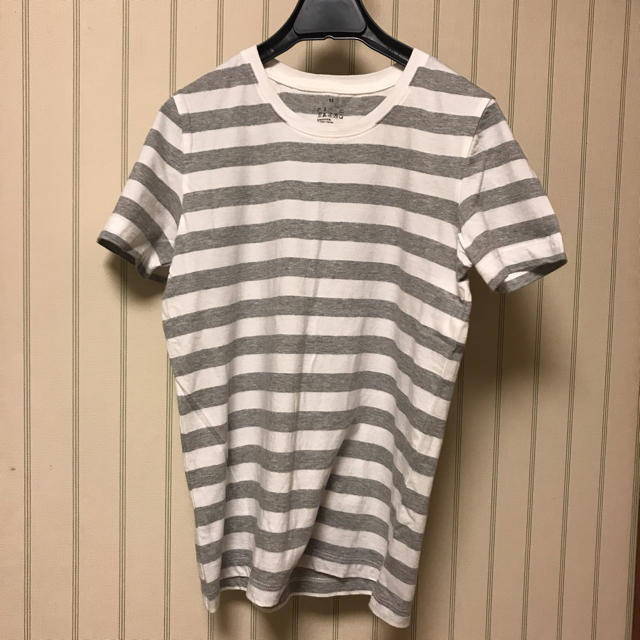 MUJI (無印良品)(ムジルシリョウヒン)の無印良品 ボーダーTシャツ Mサイズ レディースのトップス(Tシャツ(半袖/袖なし))の商品写真