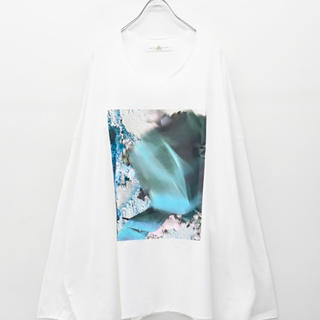 BALMUNG プリントビッグTシャツ 長袖 - 塗替 WHITE(Tシャツ/カットソー(七分/長袖))