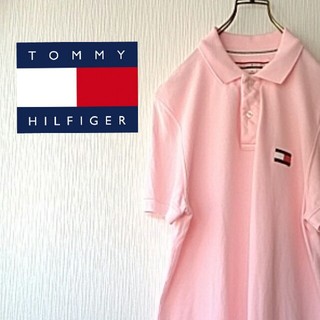 トミーヒルフィガー(TOMMY HILFIGER)のTOMMY　HILFIGER　鹿の子 FLAGマーク　ビックロゴ(ポロシャツ)