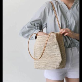 ローリーズファーム(LOWRYS FARM)の新品 カゴバッグ☆ナチュラル★L/BEIGE(かごバッグ/ストローバッグ)