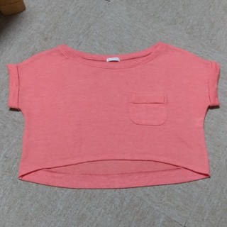 ジーユー(GU)の半袖　ショート丈　ドルマン　Tシャツ(Tシャツ(半袖/袖なし))