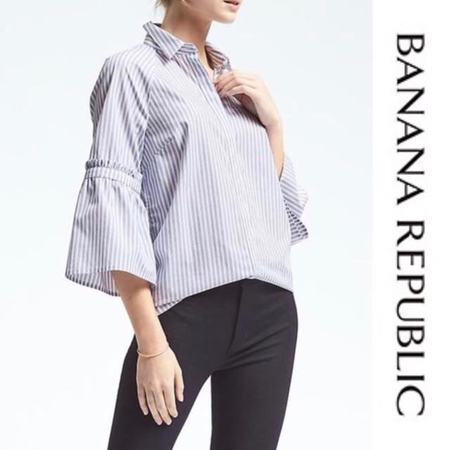 Banana Republic(バナナリパブリック)の【専用】シャツ フレアスリーブ S レディースのトップス(シャツ/ブラウス(長袖/七分))の商品写真