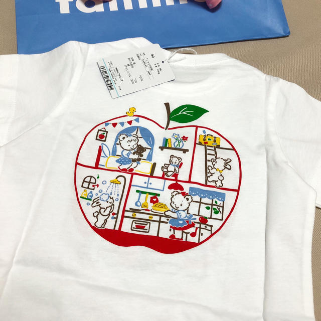 familiar(ファミリア)の新品＊ファミリア 新作ワンピース Tシャツ 2着セット 90 キッズ/ベビー/マタニティのキッズ服女の子用(90cm~)(ワンピース)の商品写真