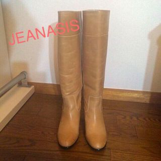 ジーナシス(JEANASIS)の期間限定値下げ！ロングブーツ ベージュ(ブーツ)