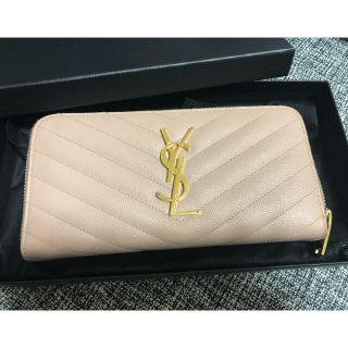 サンローラン(Saint Laurent)の最終値下げ‼︎ラウンドファスナー長財布♡ペールピンク(財布)