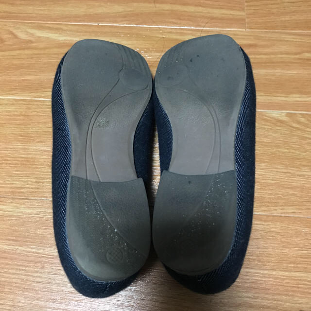 MUJI (無印良品)(ムジルシリョウヒン)の無印 撥水フラットシューズ ブルー 22.5 レディースの靴/シューズ(バレエシューズ)の商品写真