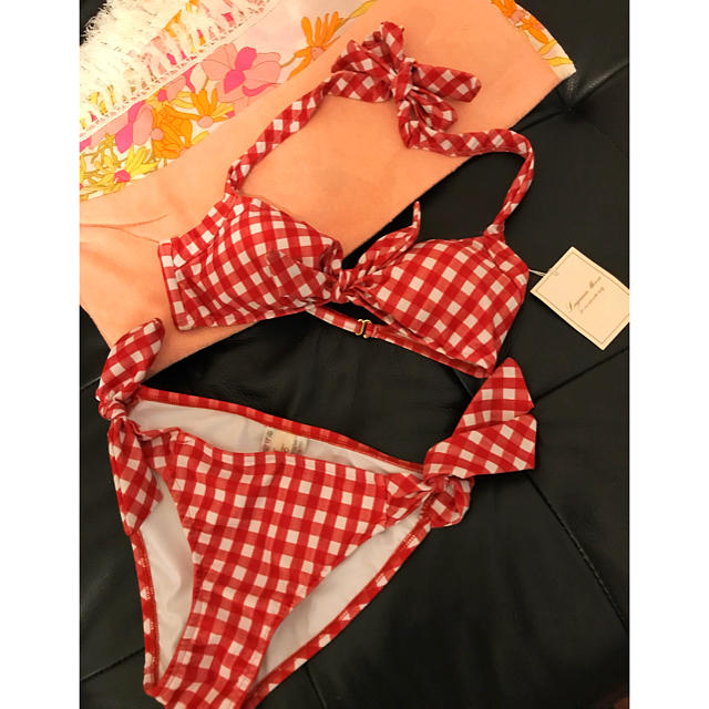 LagunaMoon(ラグナムーン)のLaguna Moon Red Check Bikini レディースの水着/浴衣(水着)の商品写真