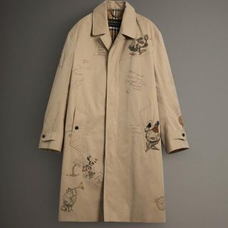 BURBERRY - 新品 バーバリー スケッチプリント カーコート トレンチ