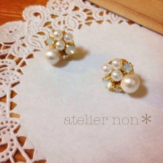 ＊きらきらビジューピアス＊(ピアス)