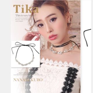 デイジーストア(dazzy store)の★Tika リボンチョーカーネックレス(ネックレス)