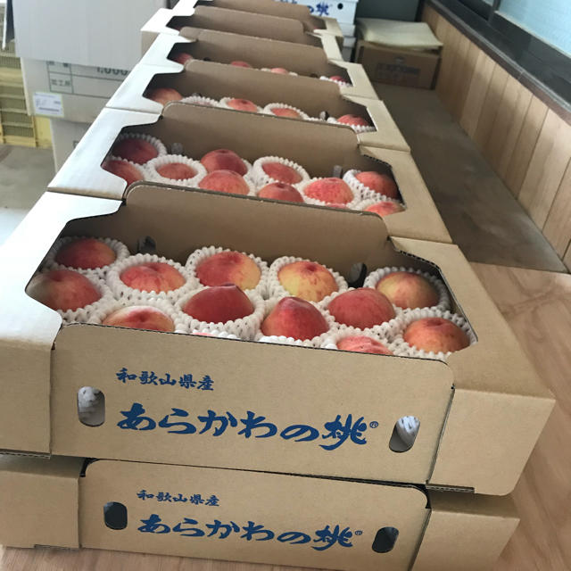 桃 ふーこ777様専用  16玉 食品/飲料/酒の食品(フルーツ)の商品写真