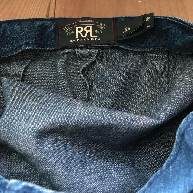 RRL(ダブルアールエル)のダブルアールエル RRL ラルフローレン デニムワークキャップ L メンズの帽子(キャップ)の商品写真