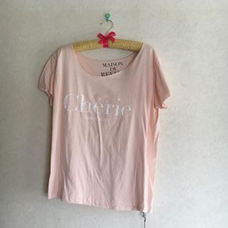 メゾンドリーファー(Maison de Reefur)のmaison de reefurピンクTシャツ(Tシャツ(半袖/袖なし))