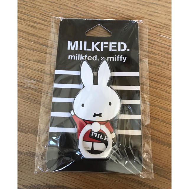 MILKFED.(ミルクフェド)のMILKFED.×miffy  NEW 新品 未開封 スマートフォン リング スマホ/家電/カメラのスマホアクセサリー(iPhoneケース)の商品写真