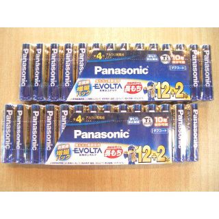 パナソニック(Panasonic)の★パナソニック エボルタ 単4電池 お買得増量パック 12+2本2点　28本(その他)