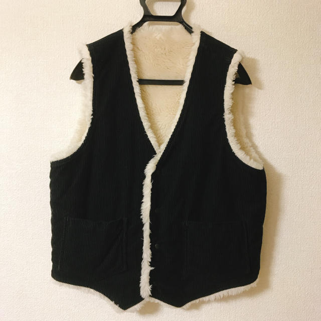 UNUSED 16aw リバーシブル ボア ベスト コーデュロイ US1227 UNUSED 16aw リバーシブル ボア ベスト コーデュロイ US1227