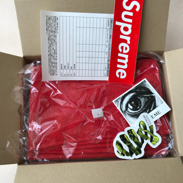 Supreme(シュプリーム)のSupreme Terry Logo Hand Towel Red メンズのメンズ その他(その他)の商品写真