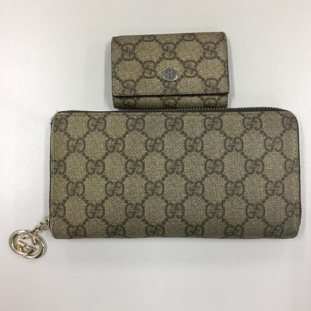 Gucci(グッチ)の値下げしました！GUCCI長財布 キーケースセット GGプラス×レザー メンズのファッション小物(長財布)の商品写真