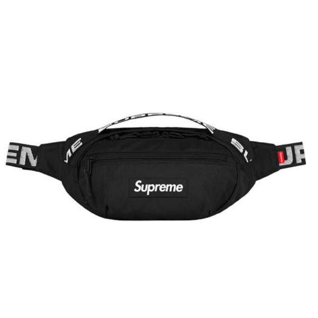 バッグ18ss Supreme  Waist Bag Black 黒 ウエストバッグ