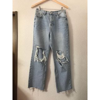 スタイルナンダ(STYLENANDA)の新品 STYLE NANDA ダメージカットオフデニム 韓国(デニム/ジーンズ)