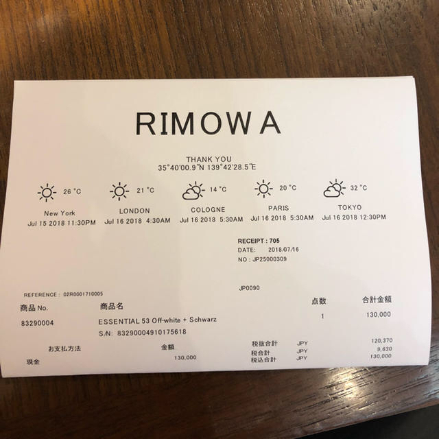 RIMOWA(リモワ)のRIMOWA × OFF WHITE 最終値下げ レディースのバッグ(スーツケース/キャリーバッグ)の商品写真